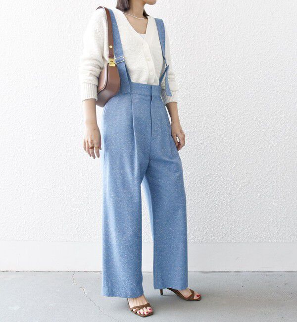 SHIPS any「SHIPS any:〈手洗い可能〉ネップヤーン サスペンダー パンツ」|その他|