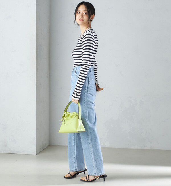 SHIPS for women「〈手洗い可能〉綿 ナイロン 袖 フレア クルーネック リブ ニット 24SS ◇」|ニット・セーター|