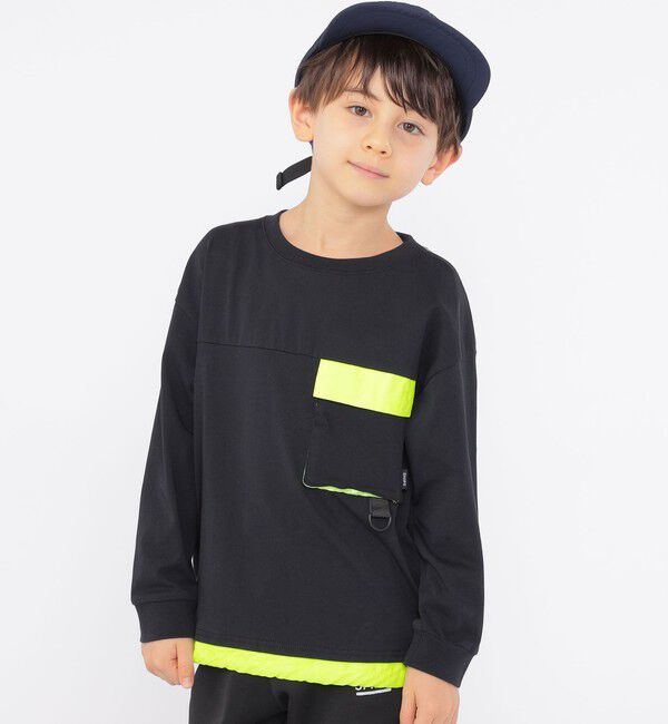 SHIPS KIDS「SHIPS KIDS:100～130cm / クールタッチ 長袖 TEE」|Tシャツ・カットソー|