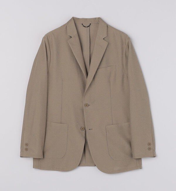 SHIPS「SHIPS:〈手洗い可能/セットアップ対応〉スーパーライト 2ボタン ジャケット」|テーラードジャケット|ベージュ系