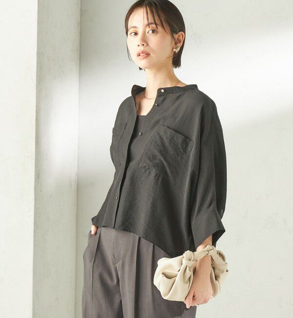 SHIPS for women「〈手洗い可能〉シルク混 シアー 羽織 シャツ」|シャツ・ブラウス|