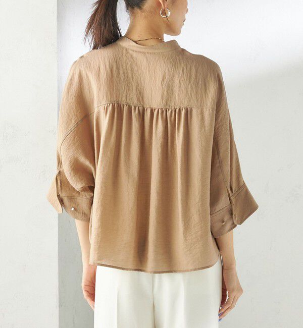 SHIPS for women「〈手洗い可能〉シルク混 シアー 羽織 シャツ」|シャツ・ブラウス|