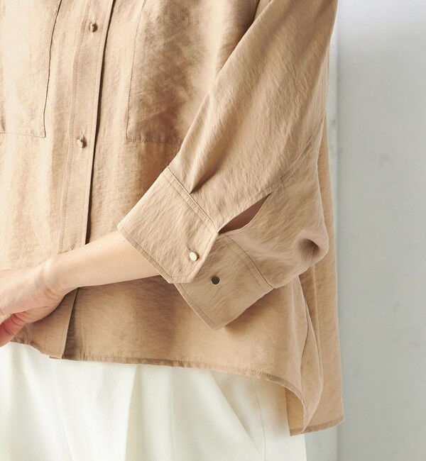 SHIPS for women「〈手洗い可能〉シルク混 シアー 羽織 シャツ」|シャツ・ブラウス|