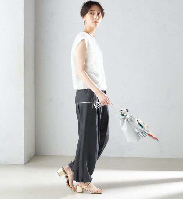 SHIPS for women「〈手洗い可能〉シアー フリンジ フレンチ スリーブ プルオーバー ◇」|Tシャツ・カットソー|