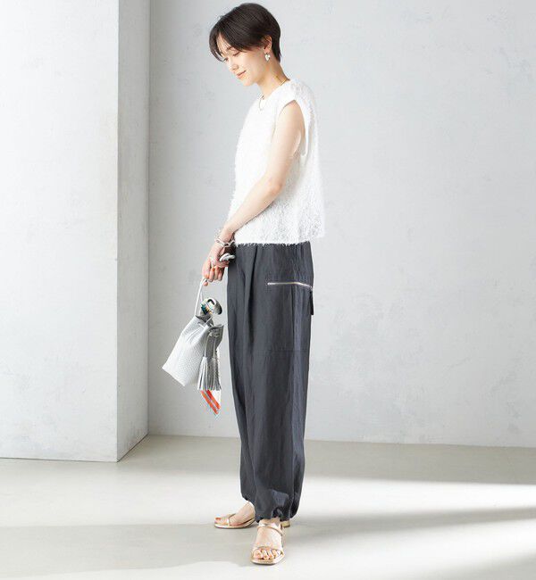 SHIPS for women「〈手洗い可能〉シアー フリンジ フレンチ スリーブ プルオーバー ◇」|Tシャツ・カットソー|