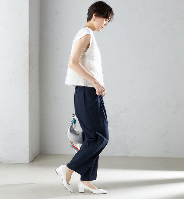 SHIPS for women「〈手洗い可能〉シアー フリンジ フレンチ スリーブ プルオーバー ◇」|Tシャツ・カットソー|