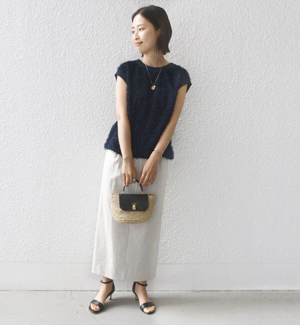 SHIPS for women「〈手洗い可能〉シアー フリンジ フレンチ スリーブ プルオーバー ◇」|Tシャツ・カットソー|