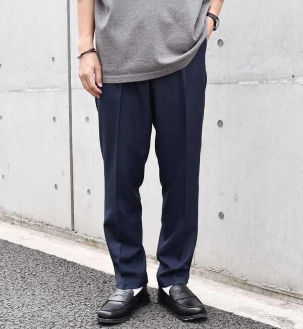 SHIPS any「SHIPS any: 〈洗濯機可能〉Reflax(R) リネンライク 1タック イージーパンツ◇」|スラックス|