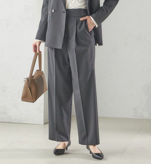 SHIPS for women「〈手洗い可能〉ツイル ストレート パンツ（セットアップ対応）」|その他|