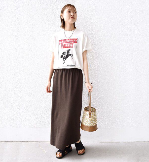 SHIPS for women「〈UVカット / 手洗い可能〉リブ ジャージー 2WAY ストレッチ スカート」|スカート|