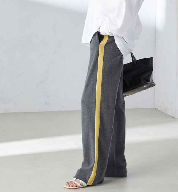 SHIPS for women「【SHIPS別注】onit:ライン イージー パンツ」|その他|グレー