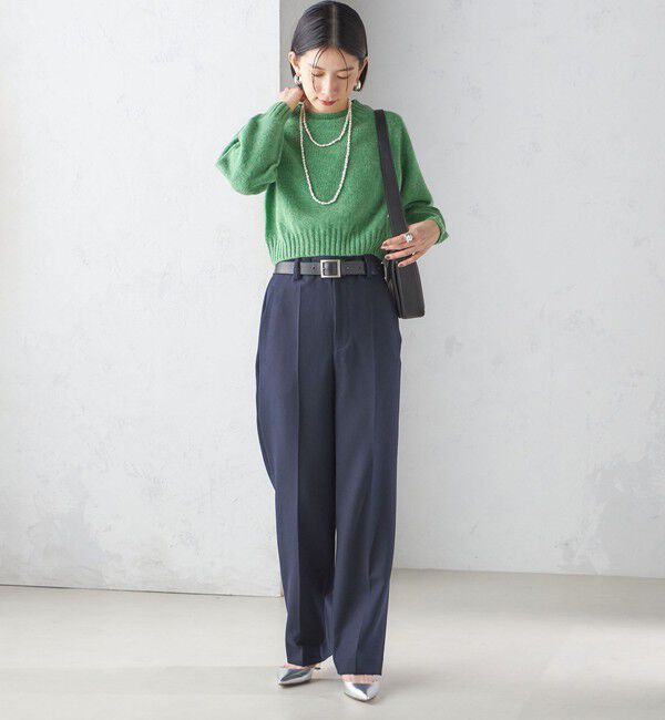 SHIPS for women「〈手洗い可能〉ストレート センタープレス トラウザーズ」|その他|