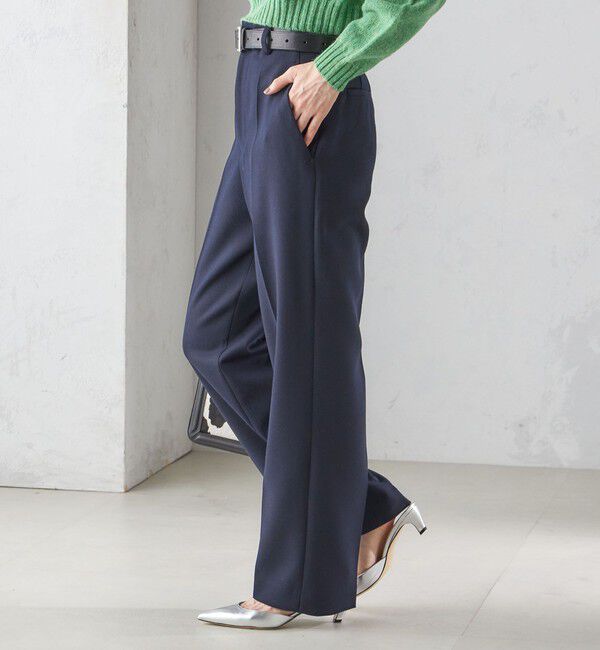 SHIPS for women「〈手洗い可能〉ストレート センタープレス トラウザーズ」|その他|