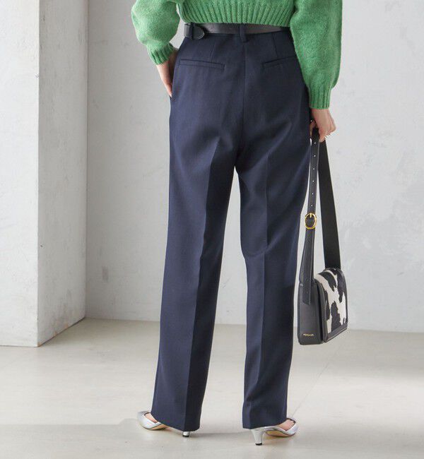 SHIPS for women「〈手洗い可能〉ストレート センタープレス トラウザーズ」|その他|