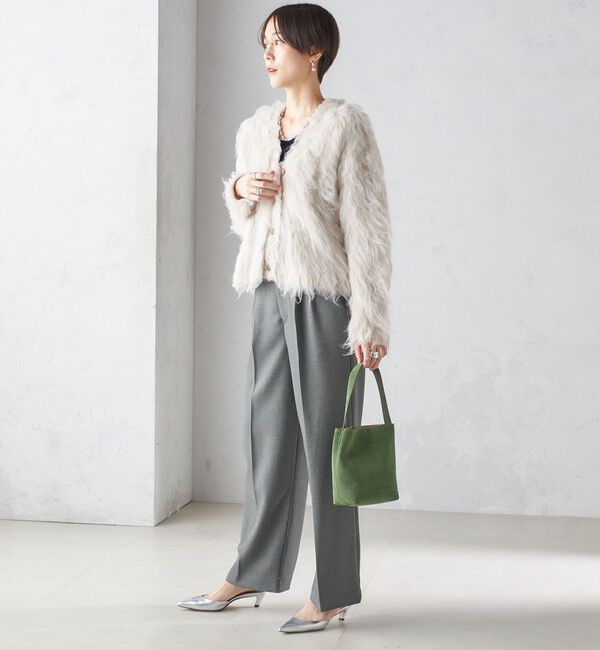 SHIPS for women「〈手洗い可能〉シャギー ファー カーディガン」|カーディガン|