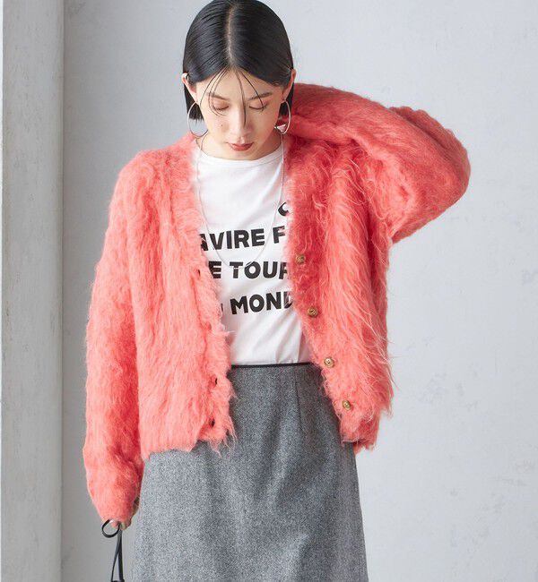 SHIPS for women「〈手洗い可能〉シャギー ファー カーディガン」|カーディガン|