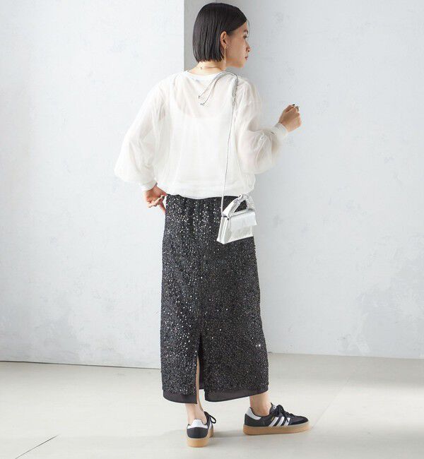 SHIPS for women「〈手洗い可能〉ダブル シアー ニット プルオーバー」|ニット・セーター|