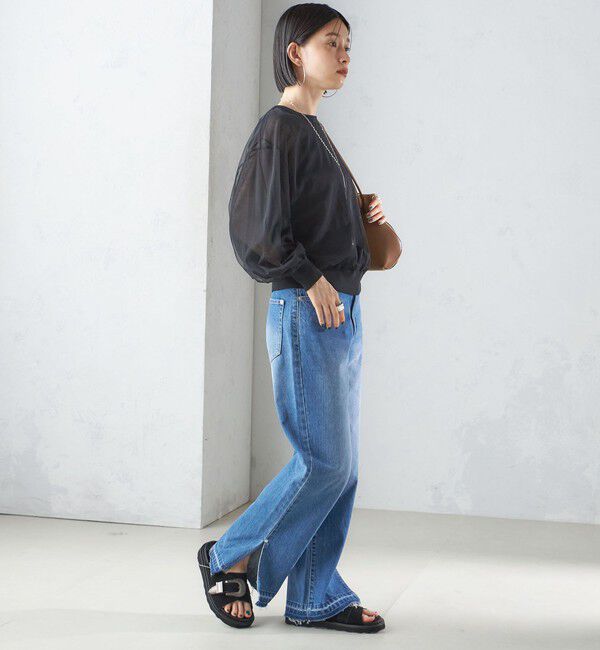 SHIPS for women「〈手洗い可能〉ダブル シアー ニット プルオーバー」|ニット・セーター|