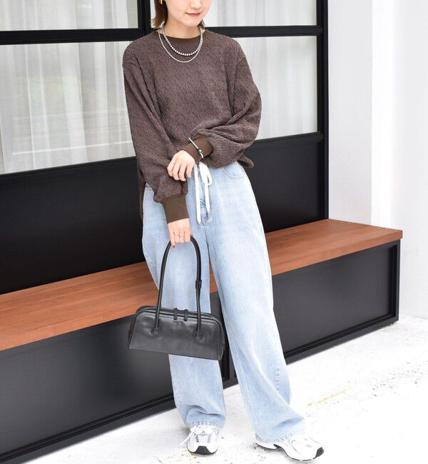 SHIPS for women「【WEB限定】〈手洗い可能〉ランダムブルーゼ ロングスリーブ プルオーバー」|プルオーバー|