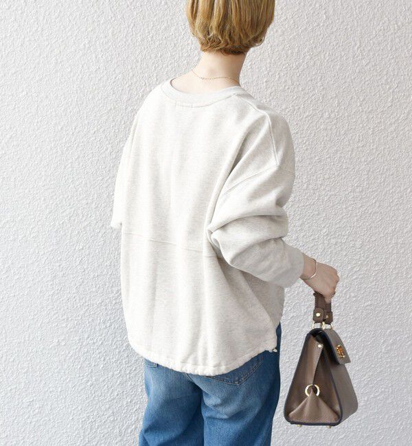 SHIPS any「【WEB限定】SHIPS any:〈洗濯機可能〉USA コットン 裏起毛 コクーン プルオーバー」|スウェット・ジャージ|