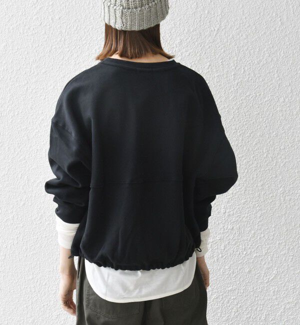 SHIPS any「【WEB限定】SHIPS any:〈洗濯機可能〉USA コットン 裏起毛 コクーン プルオーバー」|スウェット・ジャージ|