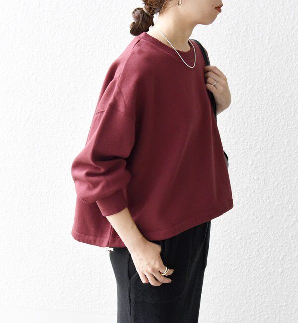 SHIPS any「【WEB限定】SHIPS any:〈洗濯機可能〉USA コットン 裏起毛 コクーン プルオーバー」|スウェット・ジャージ|