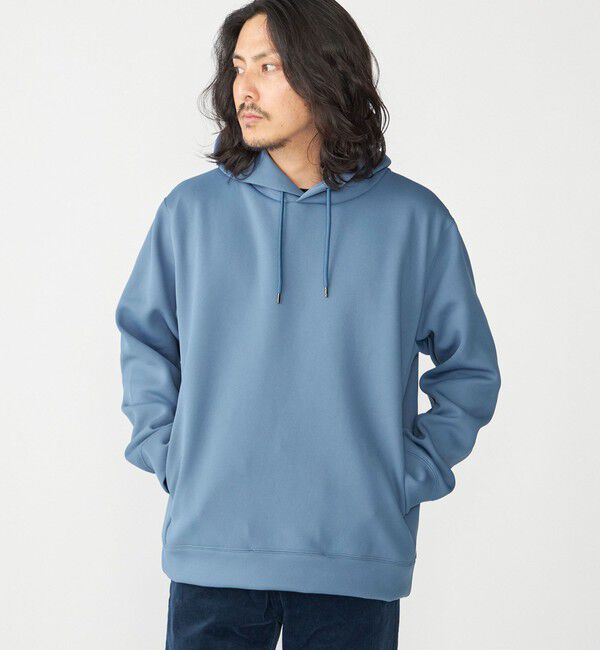 SHIPS「SHIPS:〈手洗い可能〉ハイゲージ ミラノリブ ポンチ パーカー」|パーカー|ライトブルー