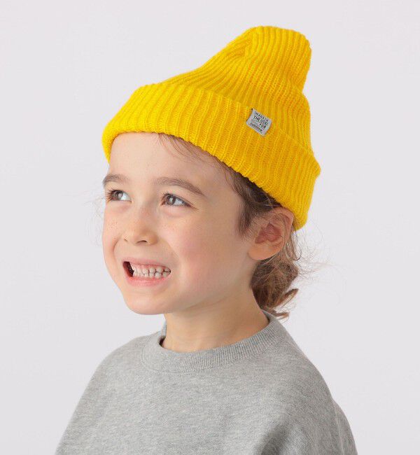 SHIPS KIDS「SUBLIME:リブ ニット ワッチキャップ」|ニット帽|イエロー系