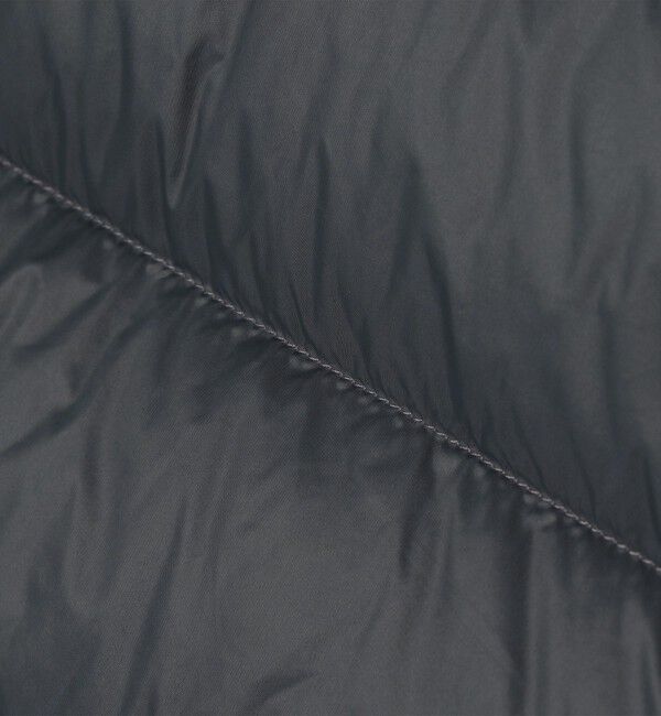 SHIPS「【WEB限定/SHIPS別注】TAION: ロゴワッペン ナイロン クルーネック インナーダウン カーディガン」|ダウン|