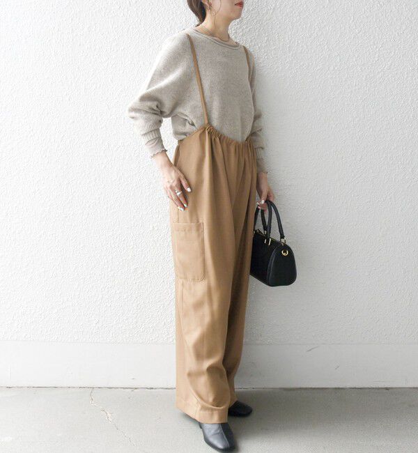 SHIPS any「SHIPS any:〈洗濯機可能〉ウーステッド イージー ギャザー サロペット」|オールインワン|