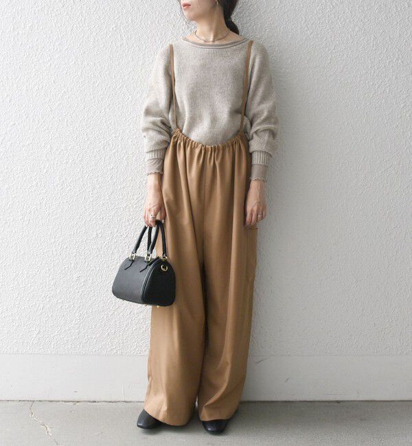 SHIPS any「SHIPS any:〈洗濯機可能〉ウーステッド イージー ギャザー サロペット」|オールインワン|