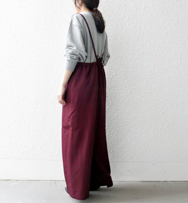 SHIPS any「SHIPS any:〈洗濯機可能〉ウーステッド イージー ギャザー サロペット」|オールインワン|