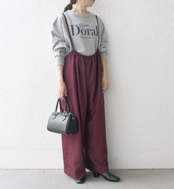 SHIPS any「SHIPS any:〈洗濯機可能〉ウーステッド イージー ギャザー サロペット」|オールインワン|