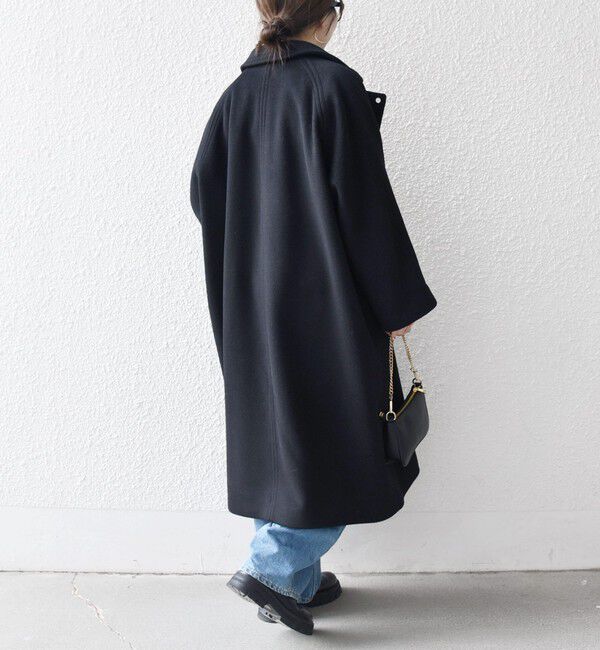 SHIPS any「SHIPS any: バルマカーン コクーン コート 25AW」|ステンカラーコート|