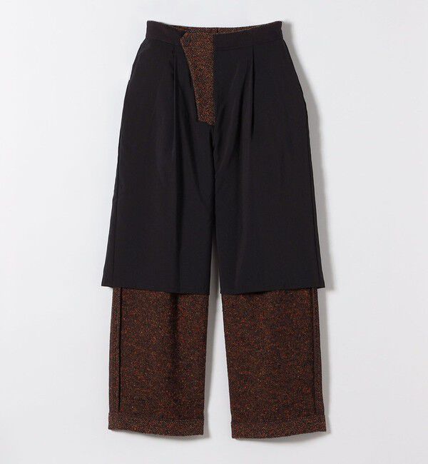 SHIPS any「SHIPS any: alfa-fi カラーネップ ツイード ワイド テーパード パンツ」|その他|