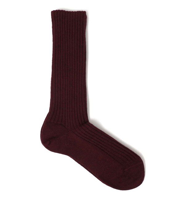 SHIPS for women「FALKE:NEW COSY WOOL BOOT SOCKS」|ソックス|ワイン