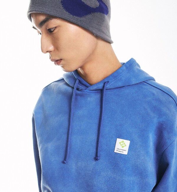 SHIPS「City Ambient Products: フロスト フェード スクエアロゴ スウェット パーカー」|パーカー|