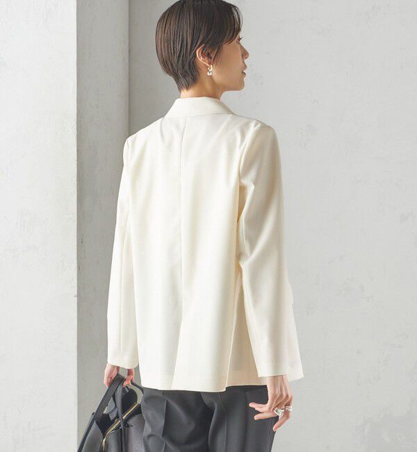 SHIPS for women「〈手洗い可能〉ツイル ダブル ジャケット（セットアップ対応）」|テーラードジャケット|