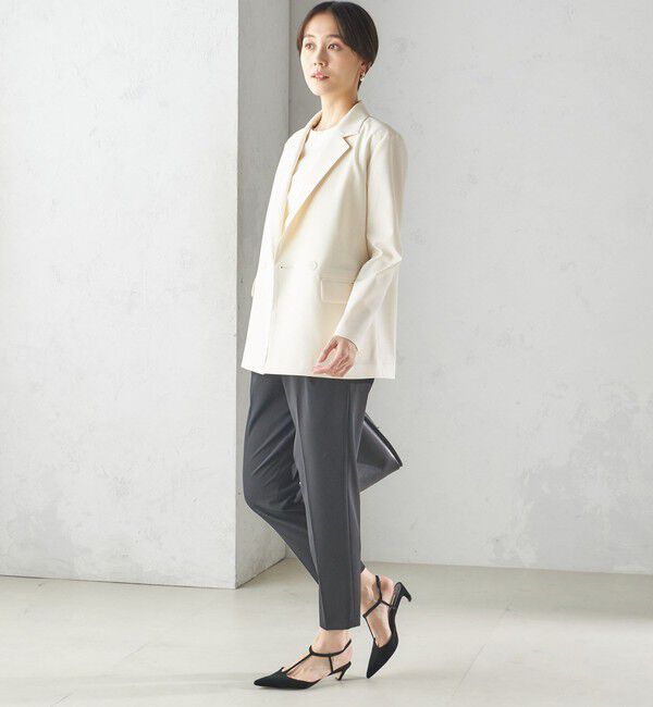 SHIPS for women「〈手洗い可能〉ツイル ダブル ジャケット（セットアップ対応）」|テーラードジャケット|
