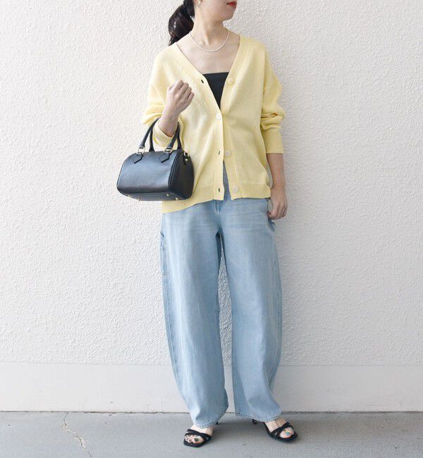 SHIPS any「SHIPS any:〈手洗い可能〉バルキー シアー Vネック ニット カーディガン」|カーディガン|