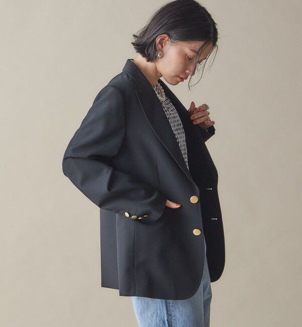 SHIPS for women「SHIPS NINE CASE: ピークド ラペル ジャケット」|テーラードジャケット|