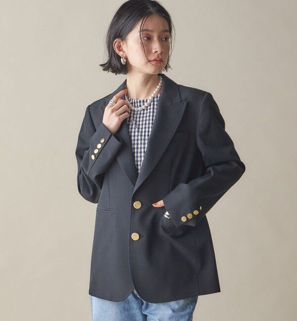 SHIPS for women「SHIPS NINE CASE: ピークド ラペル ジャケット」|テーラードジャケット|