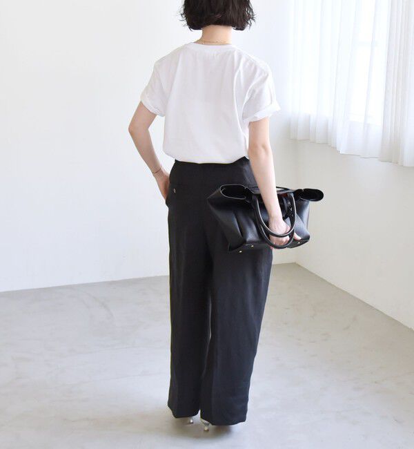 quaranciel「ANGE IN DISGUISE:〈手洗い可能〉コットン フォト & ロゴ TEE」|Tシャツ・カットソー|