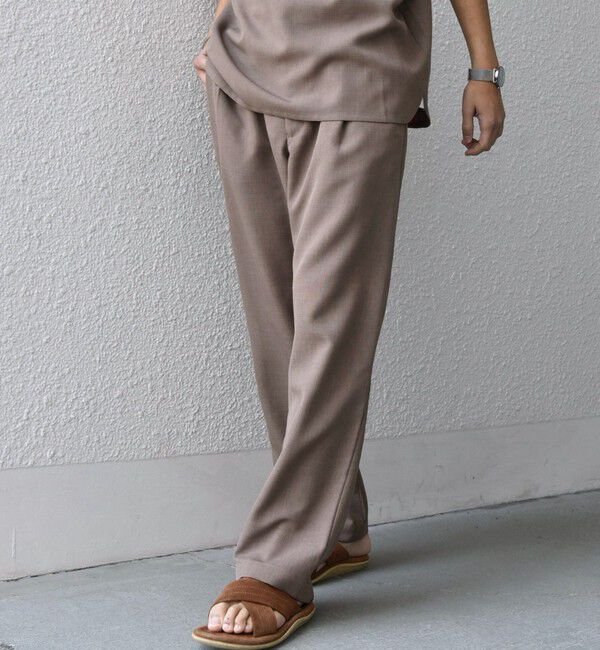 SHIPS any「SHIPS any:〈洗濯機可能〉リネンライク セミワイド パンツ(セットアップ対応) 25SS◇」|チノ|