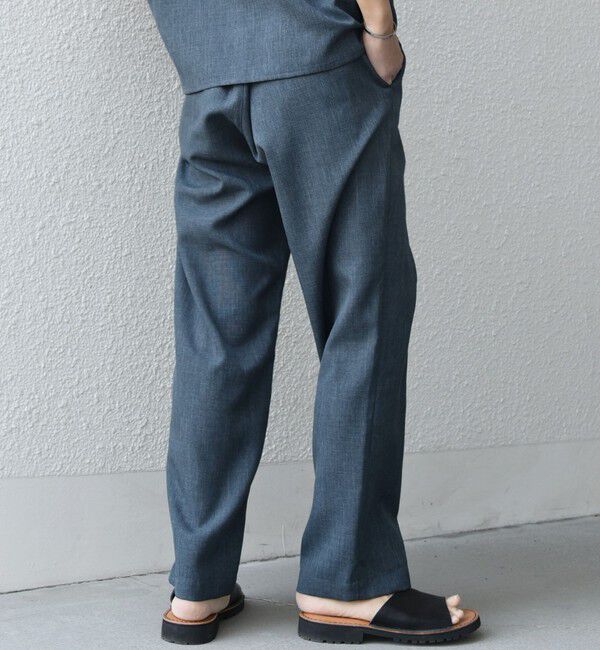 SHIPS any「SHIPS any:〈洗濯機可能〉リネンライク セミワイド パンツ(セットアップ対応) 25SS◇」|チノ|