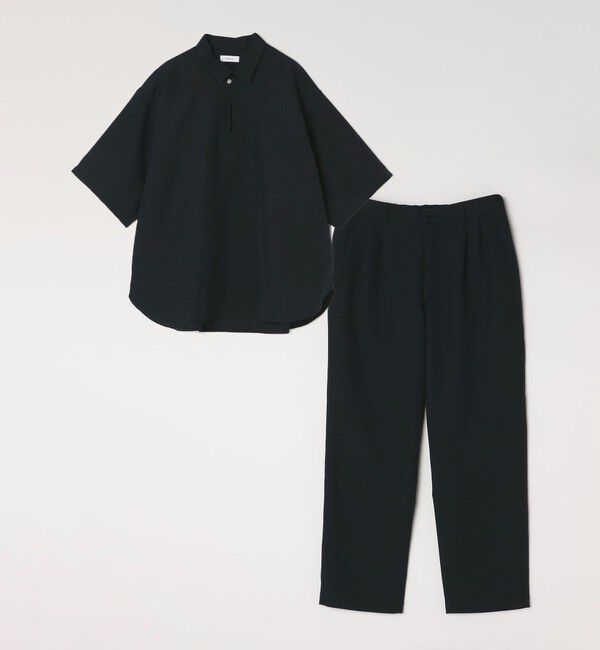 SHIPS any「SHIPS any:〈洗濯機可能〉リネンライク セミワイド パンツ(セットアップ対応) 25SS◇」|チノ|