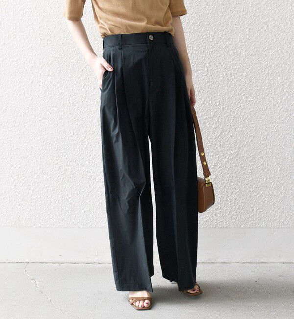 SHIPS any「SHIPS any:〈洗濯機可能〉タイプライター セミ ワイド タック パンツ」|その他|