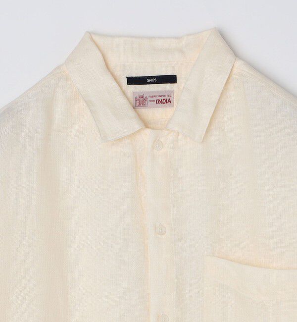 SHIPS「SHIPS: リネン パナマ ウィークエンド ショートスリーブ シャツ」|シャツ・ブラウス|