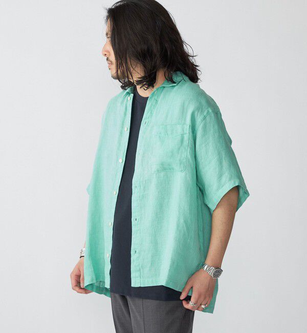 SHIPS「SHIPS: リネン パナマ ウィークエンド ショートスリーブ シャツ」|シャツ・ブラウス|