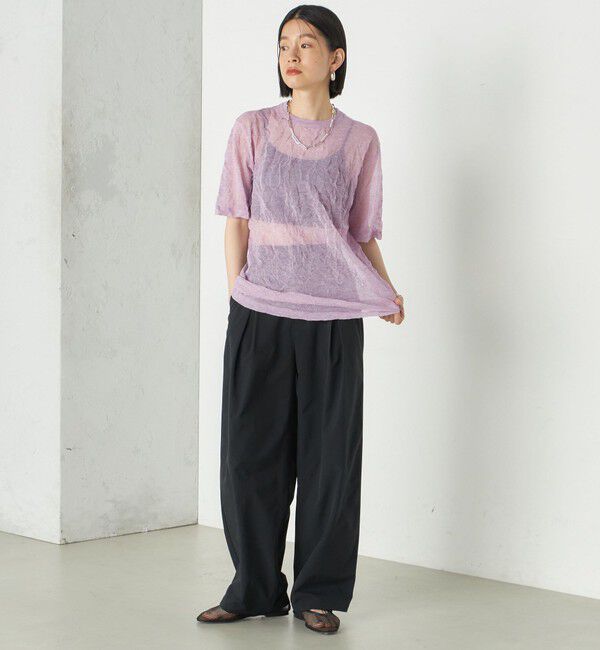 SHIPS for women「Wai＋:〈手洗い可能〉2タック スラックス」|スラックス|